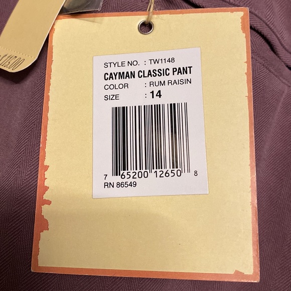 NWT Tommy Bahama 100% silk dress pants size 14 - Picture 7 of 9